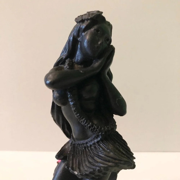 Vintage HIP Hawaiin Hula Dancer Figure Hawaii Tiki Resin Figurine - Picture 2 of 16